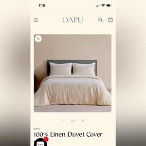Linen Duvet Cover Set - Queen